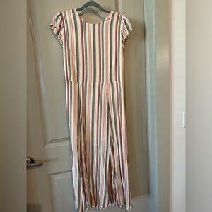 NWOT Versona Striped Maxi Dress l M